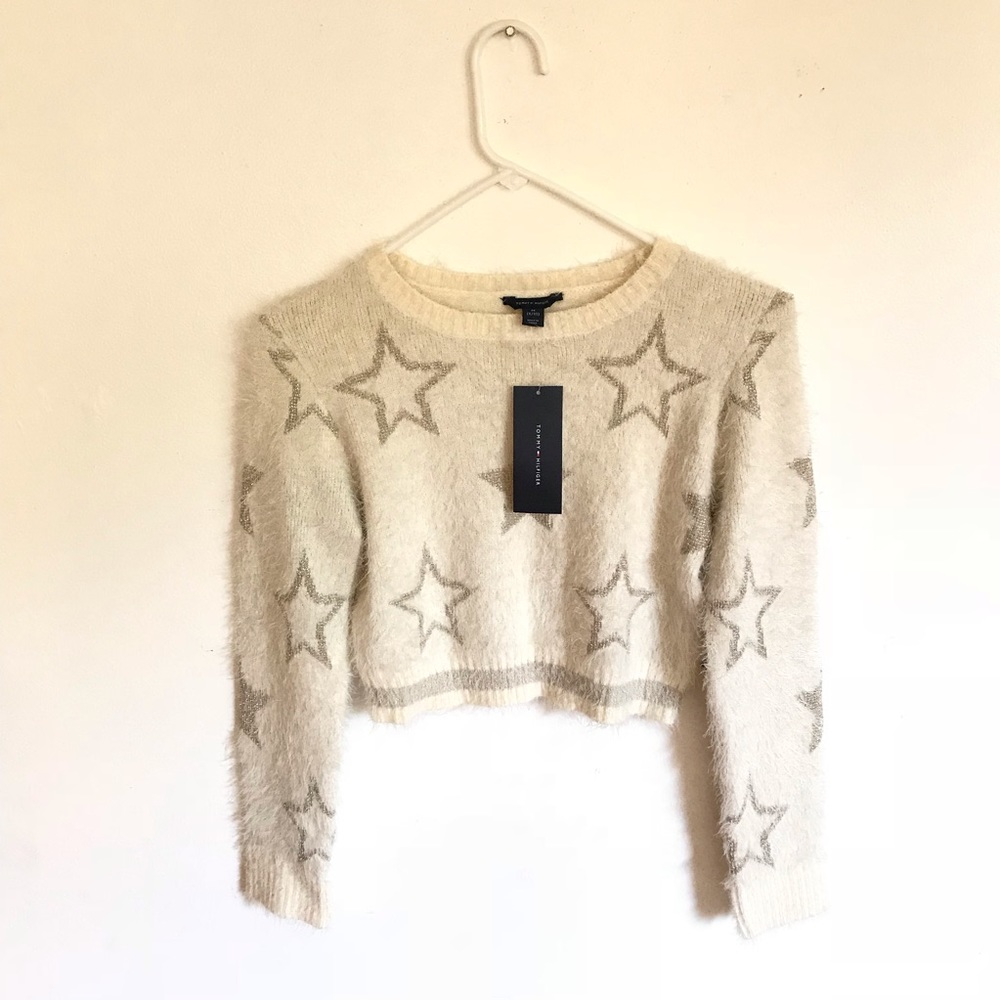 Tommy Hilfiger Glittering Stars Crop Top #D458